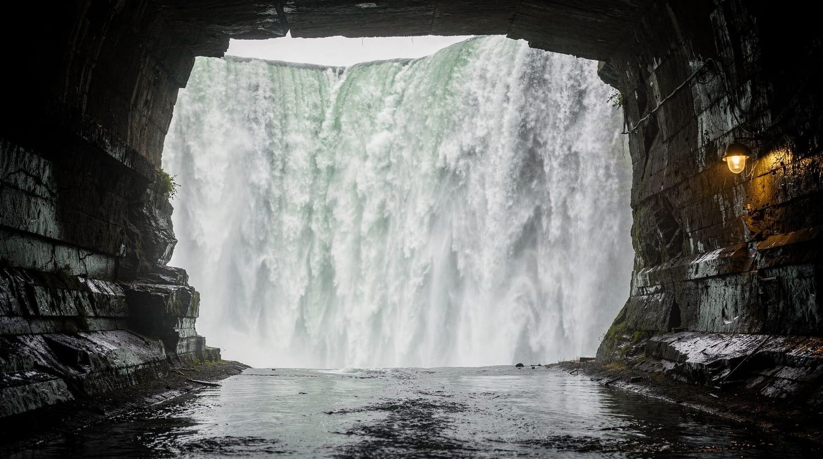 Journey Behind the Falls: tunnels, portals and the lower platform