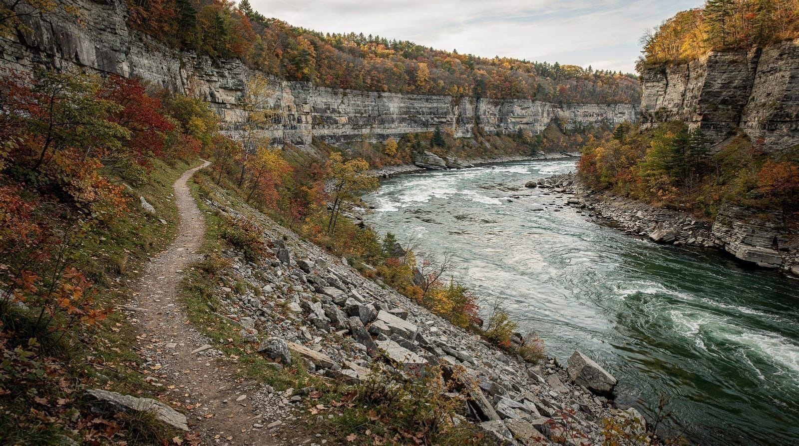Niagara Gorge Trail: the free hike below the falls