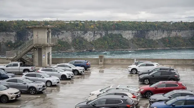 Parking on the Canadian side of Niagara Falls
